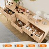 9 Drawer Dresser for Bedroom, 59"W Wooden Chest of Drawers, Large Dresser TV Stand, Clothes Storage Organizer for Living Room Hallway Bedroom - 4 of 4