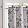 Sakura Cotton Printed Shower Curtain - Purple: Madison Park Floral Sateen, Machine Washable, OEKO-TEX Certified - 3 of 4