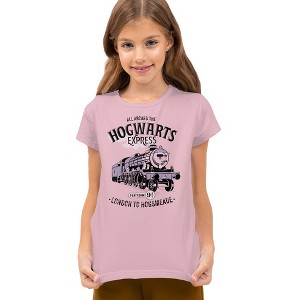 Boys' Harry Potter All Aboard The Hogwarts Express T-Shirt - 1 of 4