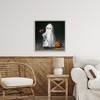 Stupell Industries Vintage Halloween Ghost & Pumpkin Framed Giclee Art - 3 of 4