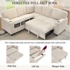 ChicFurnit Sectional Sofas Modern Power Recliner Chair with Adjustable Massage and Heating for Living Room, Beige, 38.13"*36.63"*40.5" - 3 of 4