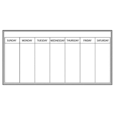 Dry Erase Calendar Wide Wall Decals Wall Decor Stickers