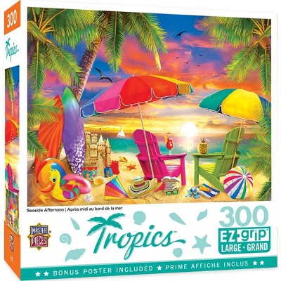 MasterPieces Inc Seaside Afternoon 300 Piece Large EZ Grip Jigsaw Puzzle