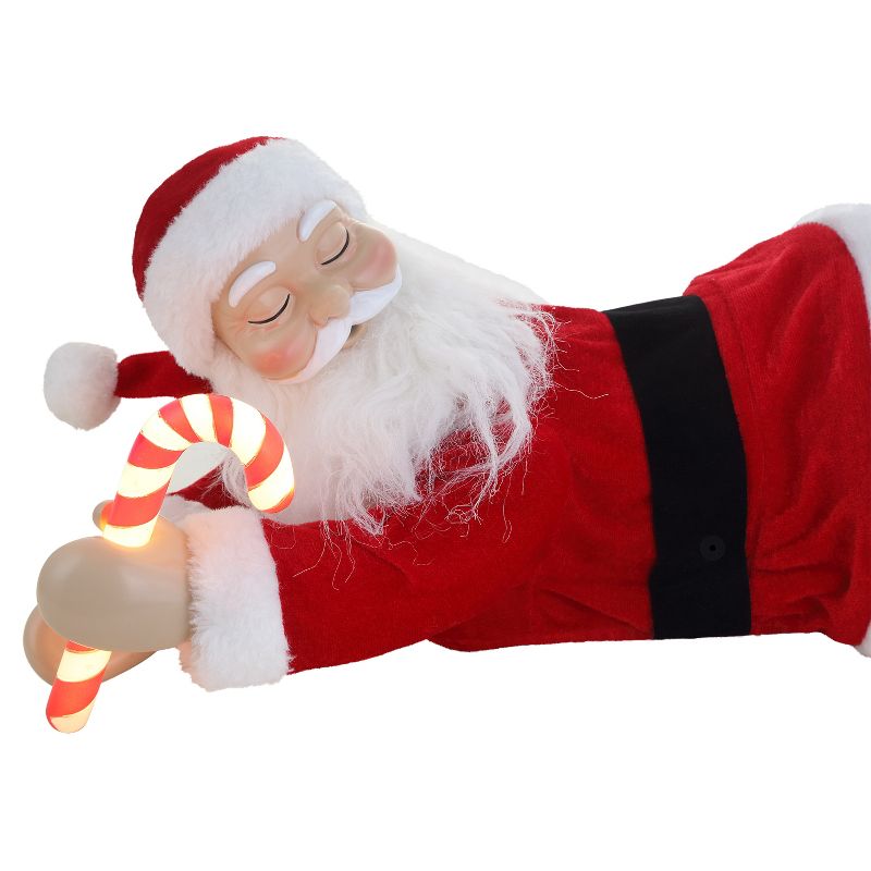 Mr. Christmas Animated Motion Activated Sleeping Santa LED Christmas Decoration, 5 of 8