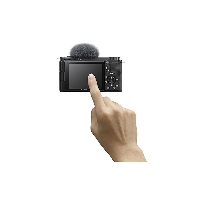 Sony Alpha ZV-E10 - APS-C Interchangeable Lens Mirrorless Vlog Camera - Black, 4 of 5