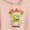 Women's - Disney - Mike Yeah Maybe Cropped Graphic Hoodie - image 2 of 3