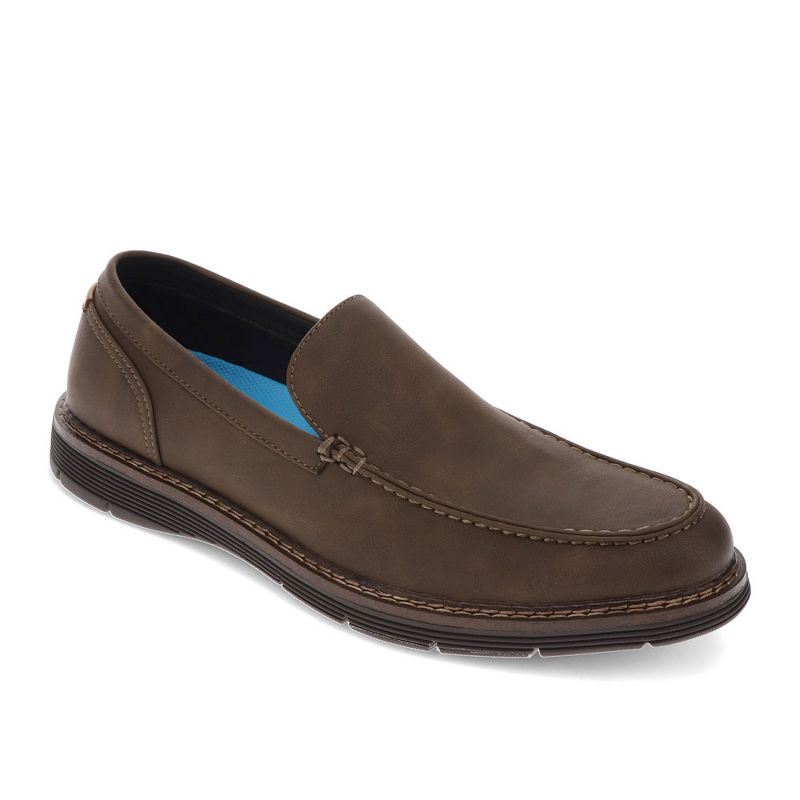 Dockers Mens Elmhurst Dress Casual Slip On Loafer Shoe, Dark Brown, Size 7