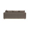 Storied Home Sofa with Chaise Lounge Beige: Modern L-Shaped, Interchangeable, Wood Trim, Mushroom Brown - image 4 of 4