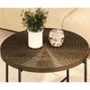 ALEXOUN Set of 2 Coffee Table - Distressed Cylindrical Design,with Sturdy Metal Legs &  Waterproof MDF,for Living Room Bedroom - 4 of 4