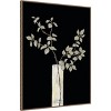 Amanti Art Modern Floral On Black I by Elizabeth Medley Framed Canvas Wall Art - 3 of 4