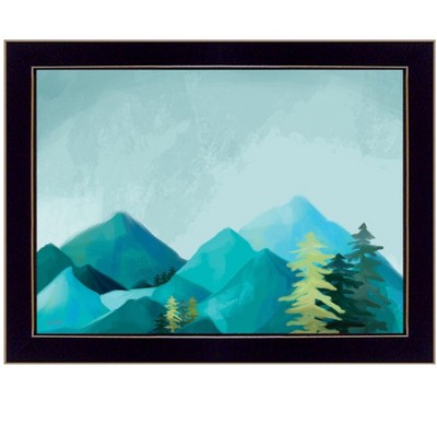 HomeRoots Adventure Awaits Black Framed Print Wall Art