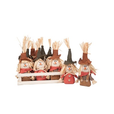 C&F Home Scarecrow Ornament In Crate Set of 12