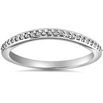 Pompeii3 1/10 cttw Diamond Guard Engagement Wedding Ring Enhancer Band 14k White Gold