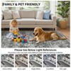 Vintage Large Area Rug for Living Room Bedroom Distressed Rug Non-Slip Low Pile Machine Washable Rug - 4 of 4