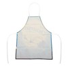 Unique Bargains Christmas Aprons Christmas Tree Santa Claus Linen Yellow Blue Black 21.65"x26.77" 1 Pcs - 4 of 4