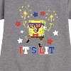 - SpongeBob SquarePants - It's Lit Graphic Short Sleeve Fleece Dress - 2 of 4