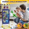 Skirfy 2 in 1 Shooting Game Toy for Kids, 2pk Foam Ball Popper Air Toy Guns with Standing Shooting Target. - 4 of 4