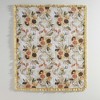 Greenland Home Somerset Quilted Reversible Throw Blanket with Ruffles, 60x50-inch, Gold - 3 of 4