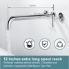WOWOW 2-Handle Wall Mount Bath Tub Faucet with 12 in. Long Spout - 4 of 4