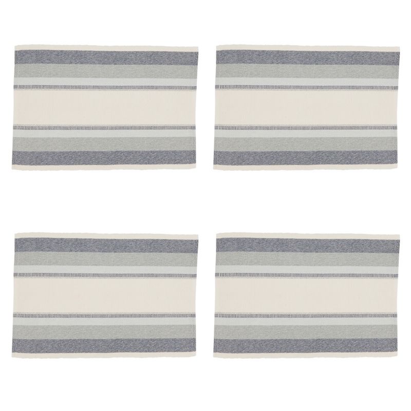 Saro Lifestyle Ribbed Stripe Table Placemats, 3 of 5