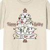 Christmas Shapes Happy Baking Crew Neck Short Sleeve Women's Natural T-shirt - 2 of 3