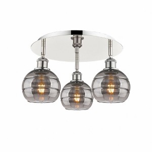 Rochester - 3 Light Flush Mount In Industrial Style-8.88 Inches Tall and 17.63 Inches Wide - 1 of 1