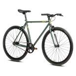 AVASTA BA9002WF-4 700C 54 Inch Single Speed Loop Fixed Gear Urban Commuter Fixie Bike with High-TEN Steel Frame for Adults 5' 6" to 5' 11", Green