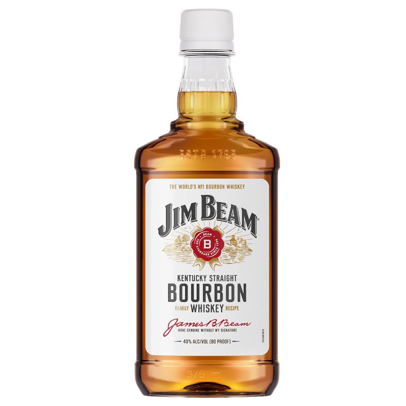 Jim Bean Bourbon Whiskey - 375ml Plastic Bottle, 1 of 6