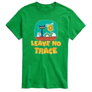 Men's - Pete the Cat - Leave No Trace Camping Short Sleeve Graphic T-Shirt - 1 of 4