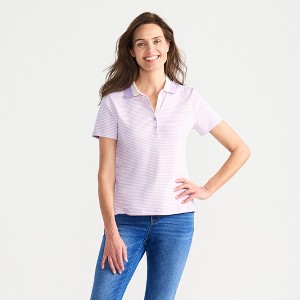 Lands' End Women's Supima Cotton Polo Shirt - 1 of 4