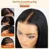 Jessie's Wig 18-24 Inch Body Wave Wig 13x5 Pre Cut Lace Ombre Brown Color 1 Pc/Pack - 4 of 4