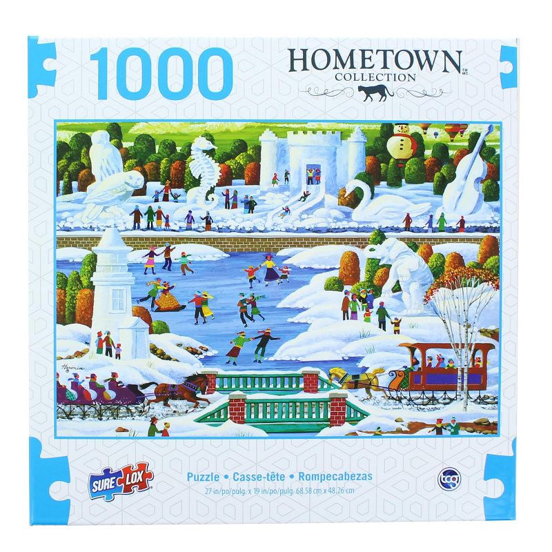 The Canadian Group Hometown Collection 1000 Piece Jigsaw Puzzle | Wisconsin Snow Sculptures, 1 of 7