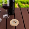 Unique Bargains Bottle Opener Magnetic Beer Opener Beech Wood Light Brown 2.56"x0.59" 1 Pcs - 2 of 4