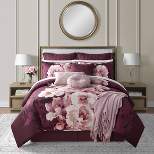 14pc King Liana Comforter Set Plum Purple - Lanwood Home