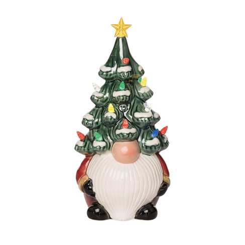 Lighted 13 Inch Ceramic Christmas Tree