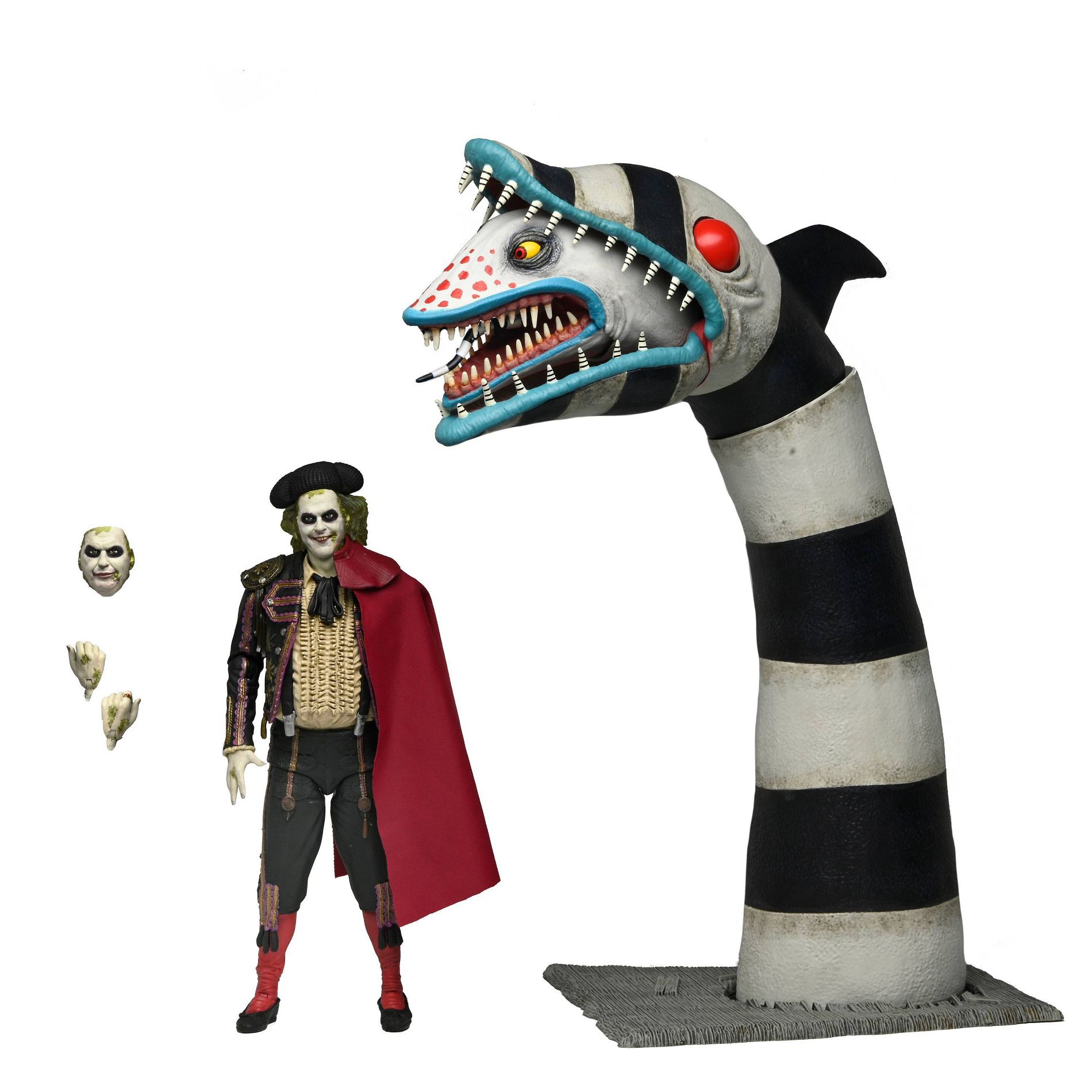 NECA Beetlejuice Action Figure 12" - Ultimate "Matador" Beetlejuice & Sandworm 2pk