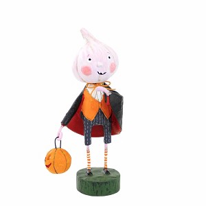 Lori Mitchell 6.25 In The Curse Of Count Garlic Halloween Black Cape Pumpkin Figurines - 1 of 3