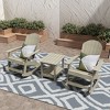 WestinTrends 3-Piece Outdoor Patio Adirondack Rocking Chair with Side Table Set - 2 of 3