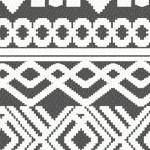 gray, cream white boho