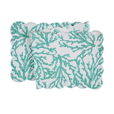 C&F Home 14" x 51" Cora Seafoam Table Runner