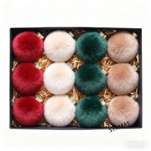 12 Pcs 3.15" Christmas Tree Ornaments Set, Christmas Ball Decorations, Suitable for Christmas Party, Holiday Wedding Indoor and Outdoor Decoration - 1 of 1