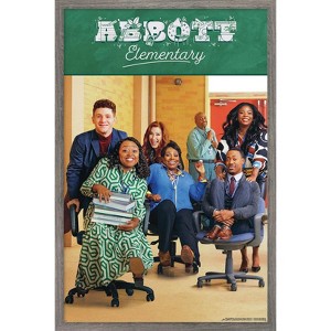 Trends International Abbott Elementary - Group Chairs Framed Wall Poster Prints - 1 of 4