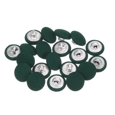 Unique Bargains Metal Shank Round Cloth Covered DIY Sewing Buttons 20 Pcs