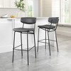 Zuo Charon Barstool (Set of 2) Vintage Black - 2 of 4