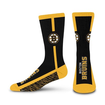 NHL Boston Bruins Rise Up Crew Socks - Large