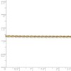 Black Bow Jewelry 1.85mm, 14k Yellow Gold, D/C Quadruple Rope Chain Anklet - 4 of 4