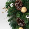 28" Decorated Pine Hanging Christmas Artificial Swag Green/Champagne Gold - Wondershop™ - 3 of 3