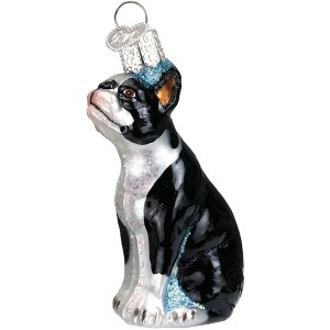Old World Christmas Glass Blown Ornament, Boston Terrier - 1 of 4