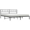 vidaXL Metal Bed Frame with Headboard Black 76 in.x79.9 in. King - 3 of 4
