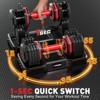 GIKPAL 5 in 1 Adjustable Dumbbells, Adjustable Free Weights Plates and Rack - Adjust Hand Weights for Home Gym Full Body Workout Fitness - 3 of 4
